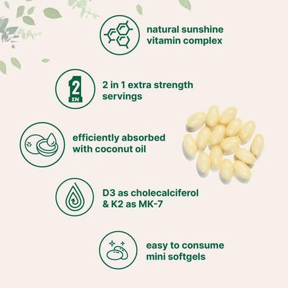 Vitamin D3 K2Vitamin Hot Sale Source Factory D3 K2 Capsules